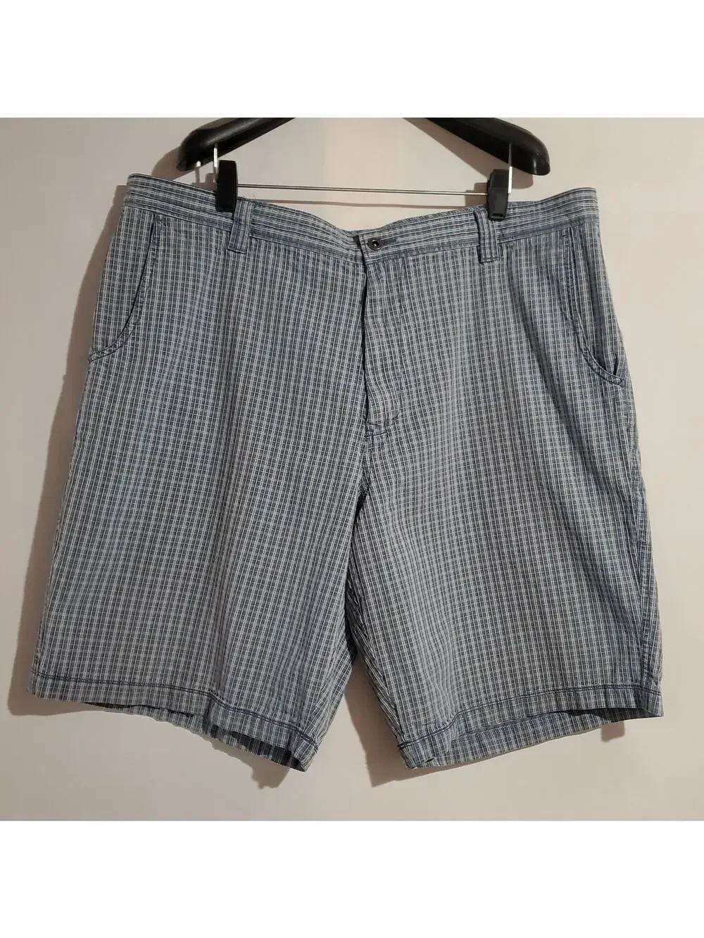 Tommy Bahama Mens Silk Cotton Plaid Seersucker Chino Shorts Size 40 Beach Preppy